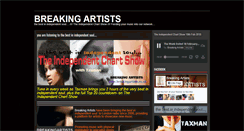 Desktop Screenshot of breakingartists.co.uk